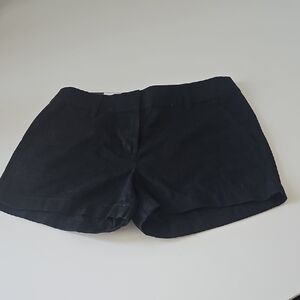 J. Crew High-Waist Black Shorts with Tailored Fit
